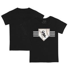 Chicago White Sox Tiny Turnip Youth Base Stripe T-Shirt - Black - MLB Sale