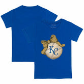 Kansas City Royals Tiny Turnip Youth Baseball Bow T-Shirt - Royal - MLB Discount