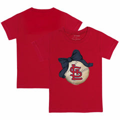 St. Louis Cardinals Tiny Turnip Youth Baseball Bow T-Shirt - Red - MLB Online
