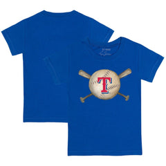 Texas Rangers Tiny Turnip Youth Baseball Cross Bats T-Shirt - Royal - MLB Discount