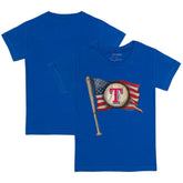Texas Rangers Tiny Turnip Youth Baseball Flag T-Shirt - Royal - MLB Sale