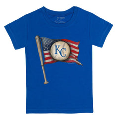 Kansas City Royals Tiny Turnip Youth Baseball Flag T-Shirt - Royal - MLB Lifestyle