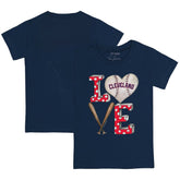 Cleveland Guardians Tiny Turnip Youth Baseball Love T-Shirt - Navy - MLB Sale