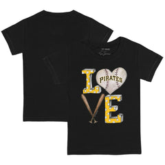 Pittsburgh Pirates Tiny Turnip Youth Baseball Love T-Shirt - Black - MLB Online