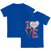 Texas Rangers Tiny Turnip Youth Baseball Love T-Shirt - Royal - MLB Discount