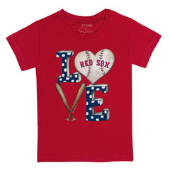 Boston Red Sox Tiny Turnip Youth Baseball Love T-Shirt - Red - MLB Lifestyle