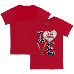 St. Louis Cardinals Tiny Turnip Youth Baseball Love T-Shirt - Red - MLB Lifestyle