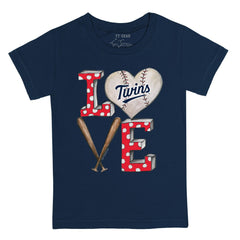Minnesota Twins Tiny Turnip Youth Baseball Love T-Shirt - Navy - MLB on Sale