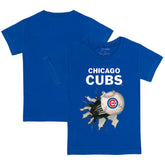 Chicago Cubs Tiny Turnip Youth Baseball Tear T-Shirt - Royal - MLB Lifestyle