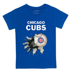 Chicago Cubs Tiny Turnip Youth Baseball Tear T-Shirt - Royal - MLB Lifestyle