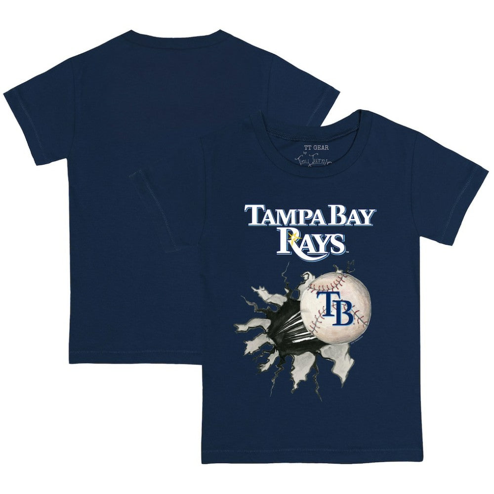 Tampa Bay Rays Tiny Turnip Youth Baseball Tear T-Shirt - Navy - MLB Sale
