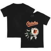Baltimore Orioles Tiny Turnip Youth Baseball Tear T-Shirt - Black - MLB Discount