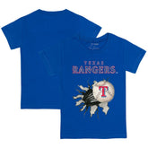 Texas Rangers Tiny Turnip Youth Baseball Tear T-Shirt - Royal - MLB Lifestyle