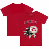 Cincinnati Reds Tiny Turnip Youth Baseball Tear T-Shirt - Red - MLB Discount