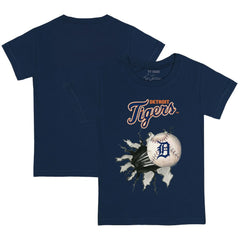 Detroit Tigers Tiny Turnip Youth Baseball Tear T-Shirt - Navy - MLB Discount