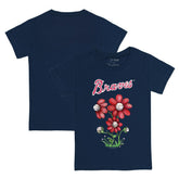 Atlanta Braves Tiny Turnip Youth Blooming Baseballs T-Shirt - Navy - MLB on Sale