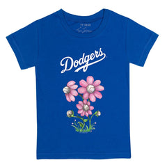 Los Angeles Dodgers Tiny Turnip Youth Blooming Baseballs T-Shirt - Royal - MLB on Sale