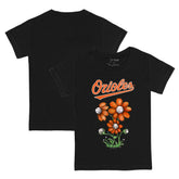 Baltimore Orioles Tiny Turnip Youth Blooming Baseballs T-Shirt - Black - MLB Lifestyle