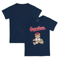 Cleveland Guardians Tiny Turnip Youth Teddy Boy T-Shirt - Navy - MLB Lifestyle