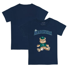 Seattle Mariners Tiny Turnip Youth Teddy Boy T-Shirt - Navy - MLB on Sale