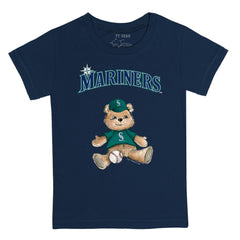 Seattle Mariners Tiny Turnip Youth Teddy Boy T-Shirt - Navy - MLB on Sale