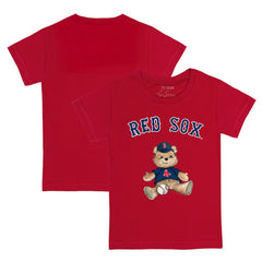 Boston Red Sox Tiny Turnip Youth Teddy Boy T-Shirt - Red - MLB on Sale