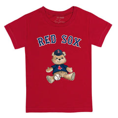 Boston Red Sox Tiny Turnip Youth Teddy Boy T-Shirt - Red - MLB on Sale