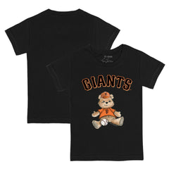 San Francisco Giants Tiny Turnip Youth Teddy Boy T-Shirt - Black - MLB on Sale