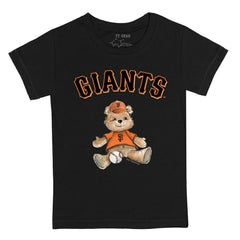 San Francisco Giants Tiny Turnip Youth Teddy Boy T-Shirt - Black - MLB on Sale