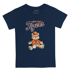Detroit Tigers Tiny Turnip Youth Teddy Boy T-Shirt - Navy - MLB Lifestyle