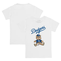 Los Angeles Dodgers Tiny Turnip Youth Teddy Boy T-Shirt - White - MLB on Sale