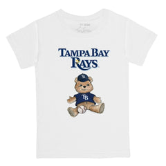 Tampa Bay Rays Tiny Turnip Youth Teddy Boy T-Shirt - White - MLB Online