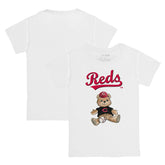 Cincinnati Reds Tiny Turnip Youth Teddy Boy T-Shirt - White - MLB Discount