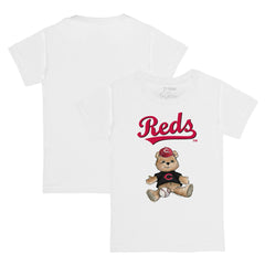 Cincinnati Reds Tiny Turnip Youth Teddy Boy T-Shirt - White - MLB Discount