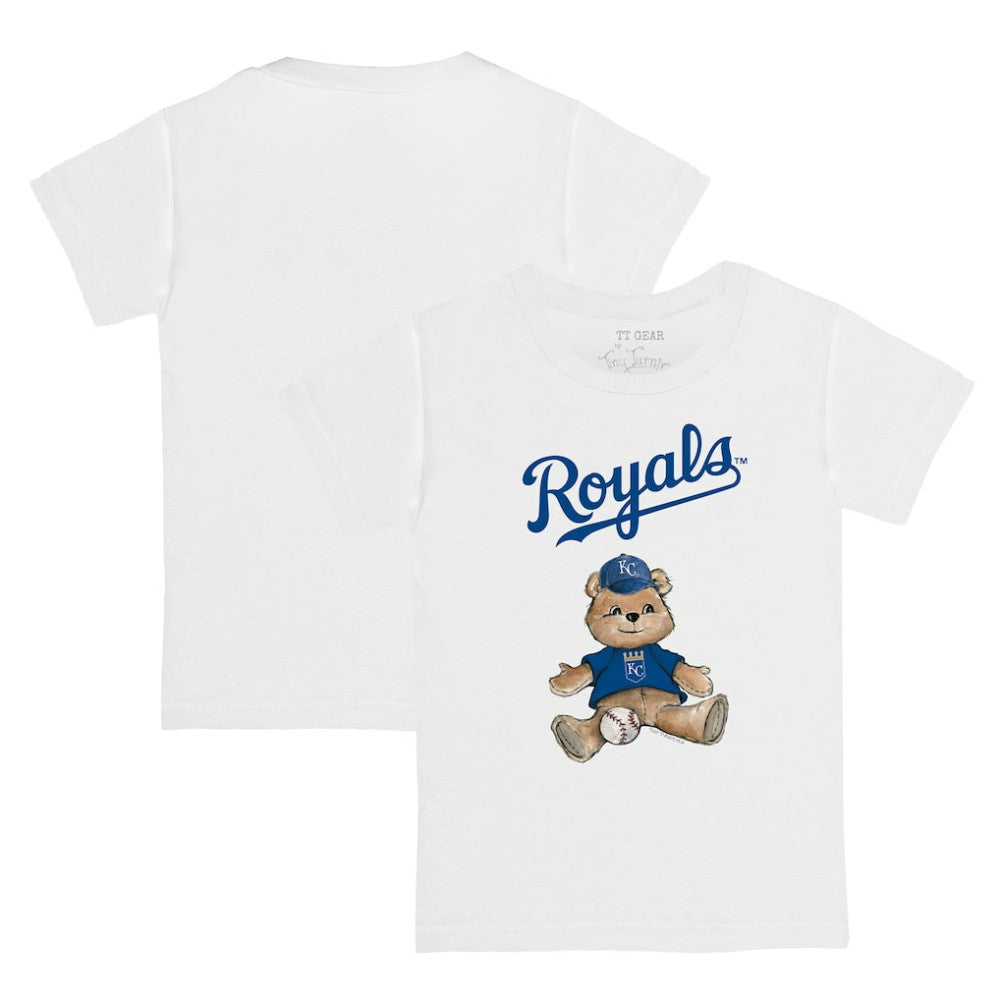 Kansas City Royals Tiny Turnip Youth Teddy Boy T-Shirt - White - MLB Discount