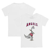 Los Angeles Angels Tiny Turnip Youth Bronto Logo T-Shirt - White - MLB Discount