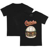 Baltimore Orioles Tiny Turnip Youth Burger T-Shirt - Black - MLB Sale
