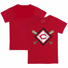 Cincinnati Reds Tiny Turnip Youth Diamond Cross Bats T-Shirt - Red - MLB on Sale