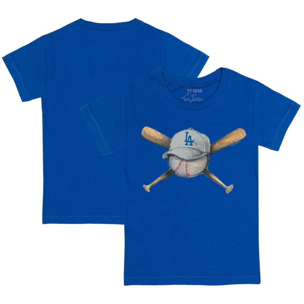 Los Angeles Dodgers Tiny Turnip Youth Hat Crossbats T-Shirt - Royal - MLB on Sale