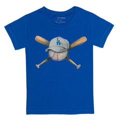 Los Angeles Dodgers Tiny Turnip Youth Hat Crossbats T-Shirt - Royal - MLB on Sale