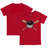 Cincinnati Reds Tiny Turnip Youth Hat Crossbats T-Shirt - Red - MLB Lifestyle