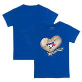 Toronto Blue Jays Tiny Turnip Youth Heart Banner T-Shirt - Royal - MLB Sale