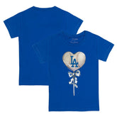 Los Angeles Dodgers Tiny Turnip Youth Heart Lolly T-Shirt - Royal - MLB Sale