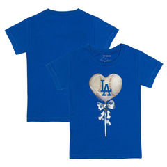 Los Angeles Dodgers Tiny Turnip Youth Heart Lolly T-Shirt - Royal - MLB Sale