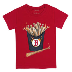 Boston Red Sox Tiny Turnip Youth Hot Bats T-Shirt - Red - MLB on Sale