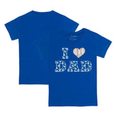 Los Angeles Dodgers Tiny Turnip Youth I Love Dad T-Shirt - Royal - MLB on Sale