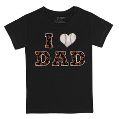 Baltimore Orioles Tiny Turnip Youth I Love Dad T-Shirt - Black - MLB Discount
