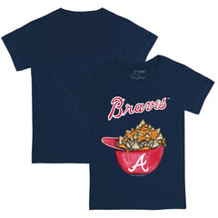 Atlanta Braves Tiny Turnip Youth Nacho Helmet T-Shirt - Navy - MLB Online