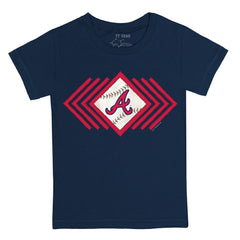 Atlanta Braves Tiny Turnip Youth Prism Arrows T-Shirt - Navy - MLB Discount