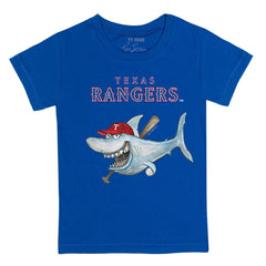Texas Rangers Tiny Turnip Youth Shark T-Shirt - Royal - MLB Lifestyle